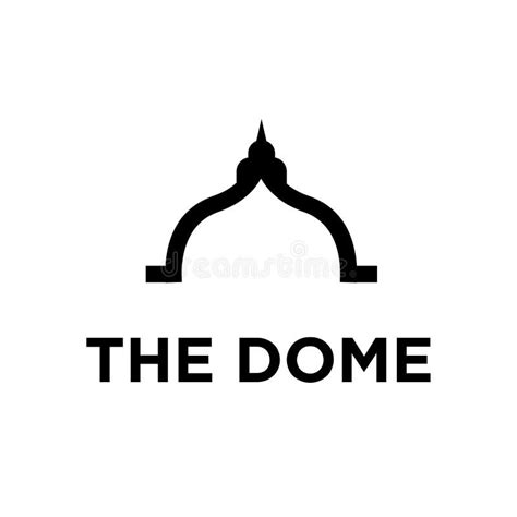 The Modern Dome Palace Creative Logo Design Template Vector