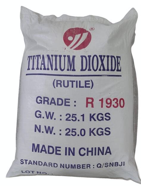 R 1930 Titanium Dioxide Rutile Bag 25 Kg At Rs 225 Kg In Kanpur ID