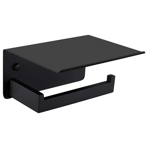 Buy Toilet Paper Holder With Shelf Matte Black Usee Bathroom