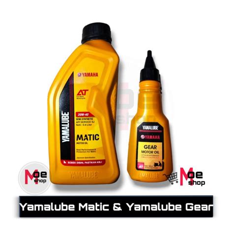 Jual Paket Oli YAMAHA Yamalube Matic 20W 40 800ML Yamalube Gear 100ML