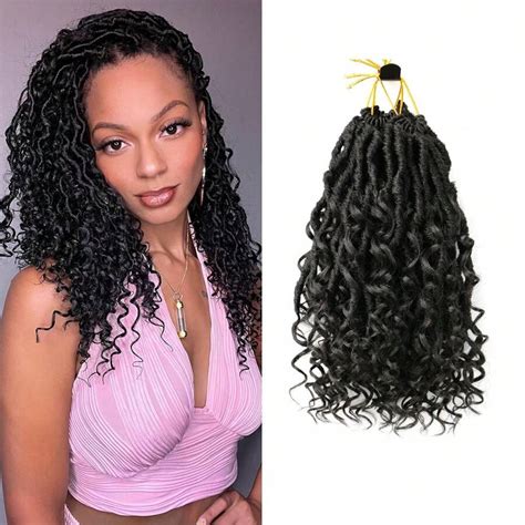 Saisity Cheveux crochets Goddess Locs 10 pouces dégradé Faux Locs