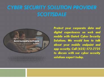 PPT Cyber Security Solution Provider Scottsdale PowerPoint