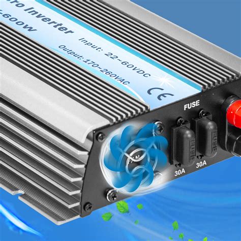 Vevor 600w Grid Tie Solar Inverter Dc22 60v To Ac230v Mppt Power Inverter Solar Vevor Eu