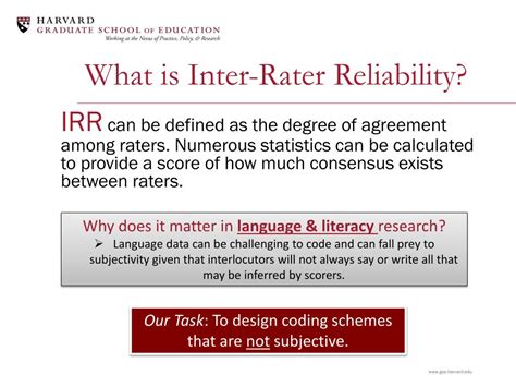 Ppt Inter Rater Reliability Powerpoint Presentation Free Download