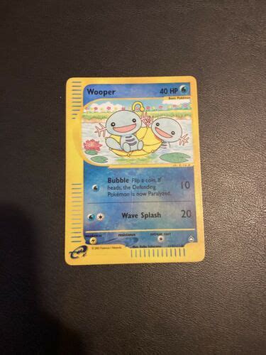 Wooper 117 147 Common Aquapolis Pokemon Card Values MAVIN