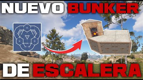 Nuevo Bunker X Base Starter Solo Duo Rust Bunker Escalera