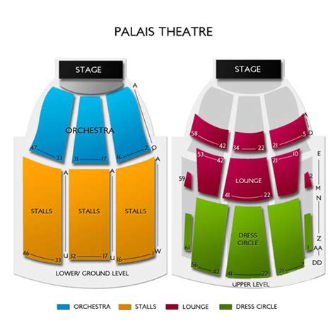 Palais Theatre Seating Chart A Visual Reference Of Charts Chart Master