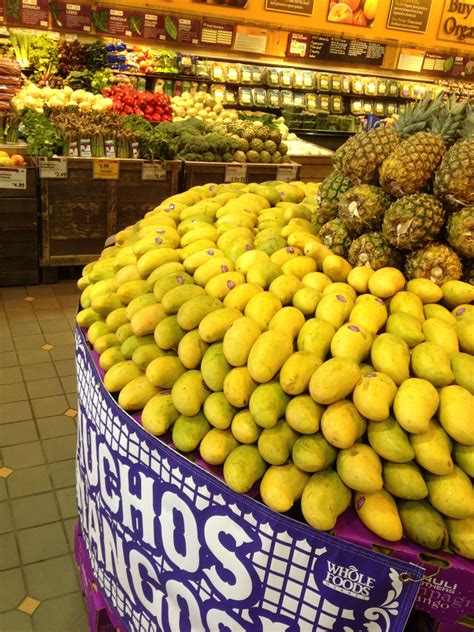 Whole Foods Produce Department Mangoes Merchandising Displays Retail