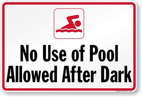 Pool Hours Signs | Custom Pool Hours Signs