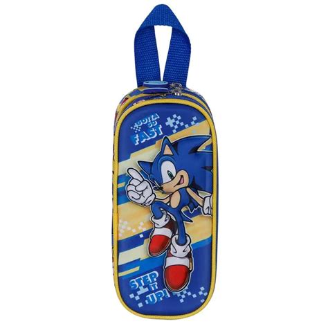 Sonic The Hedgehog Step 3d Double Pencil Case Fanbase