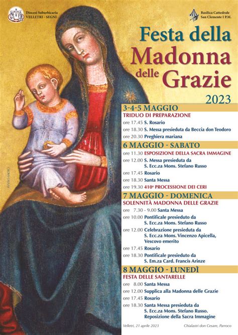 7 Maggio Festa Della Madonna Delle Grazie Diocesi Suburbicaria