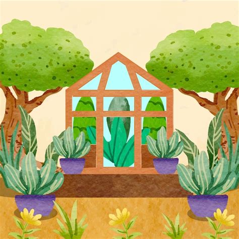 Premium Vector Botanical Garden Illustration