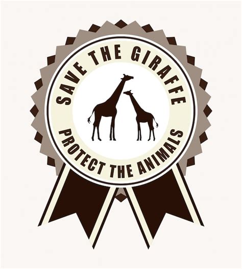 Premium Vector Save The Animals Design