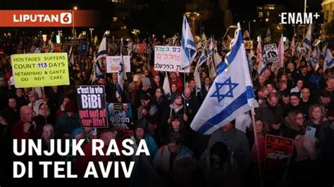 Video Warga Israel Lakukan Unjuk Rasa Blokir Jalanan Tel Aviv Tuntut