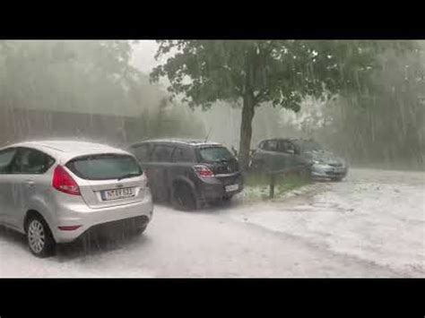 Schweres Hagelunwetter In Oberhaching Bei M Nchen Am