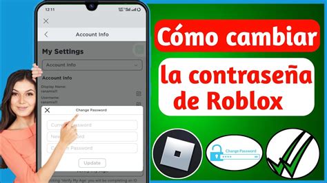 C Mo Cambiar La Contrase A En Roblox Mobile Cambiar La Contrase A