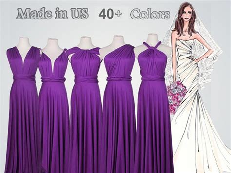 Purple Lace Bridesmaid Dresses Infinity Dress Bridesmaid Purple Bridesmaids Purple Prom Dress