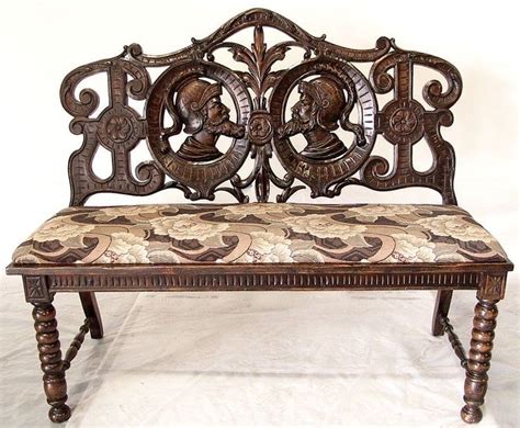 Antique Carved Wood Bench Antique Bench Wood Bench