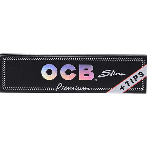 OCB Rolling Papers Premium Slim Tips American Rolling Club