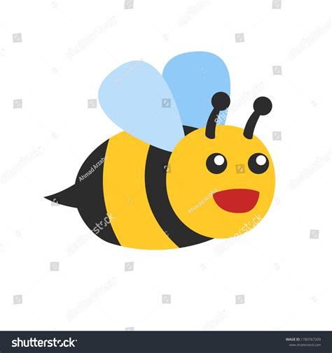 Cute Bee Cartoon Vector Illustration Stock Vector Royalty Free