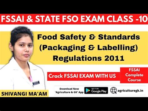 Food Safety Standard Packaging Labelling Regulation Fssai