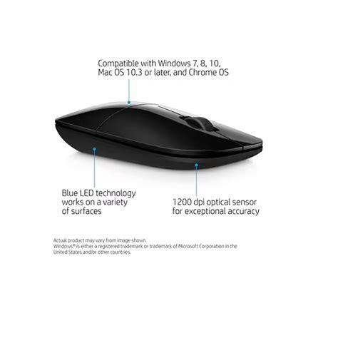 Hp Z3700 Black Wireless Mouse Trust Electronics