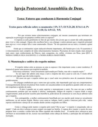 Estudo Familiar Para Encontro De Casal PDF