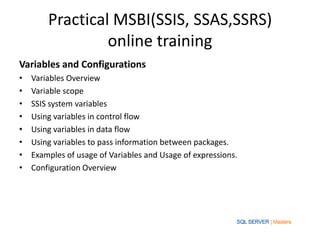 Practical Msbi Ssis Ssas Ssrs Ppt