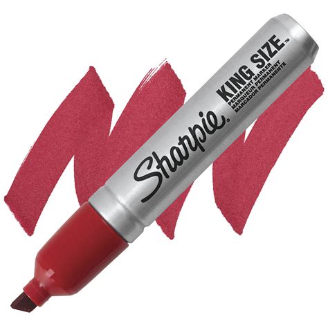 Sharpie King Size Marker Red Wide Blick Art Materials