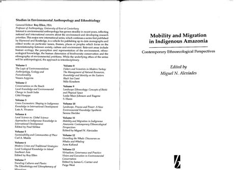 Pdf Mobility And Migration In Indigenous Amazonia Contemporary