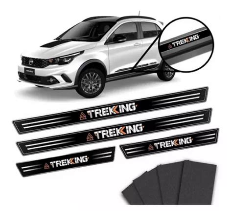 Kit Adesivo Soleira Resinada Fiat Argo Trekking Rugoso Parcelamento