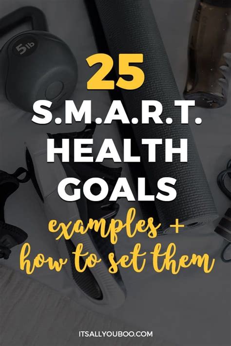 25 SMART Health Goals Examples + How to Set Them | Smart goals examples, Health goals, Fitness goals