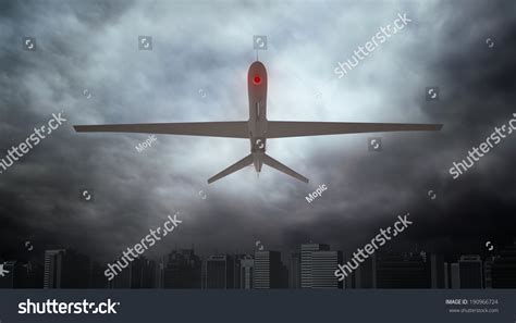 Unmanned Drone Automated Surveillance Concept Stock Illustration ...