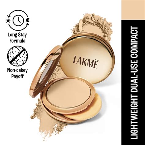 Buy Lakme 9 To 5 Unreal Dual Cover Pressed Powder 2 In 1 Compact