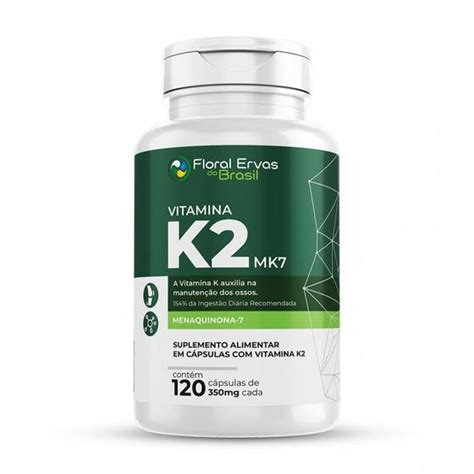 Vitamina K Mk Mg C Psulas Menaquinona Floral Ervas Do