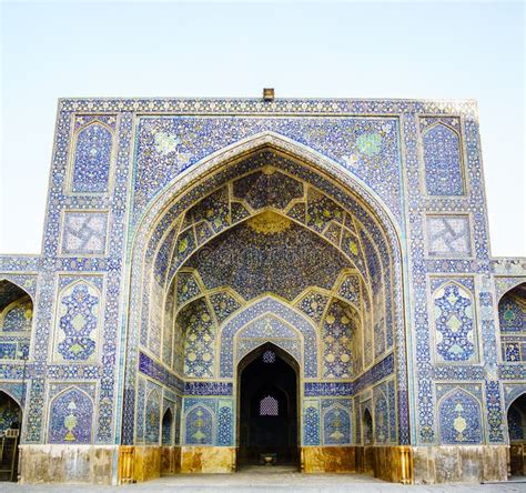 Mezquita Tradicional De Jameh De Isfahán Irán Imagen De Archivo