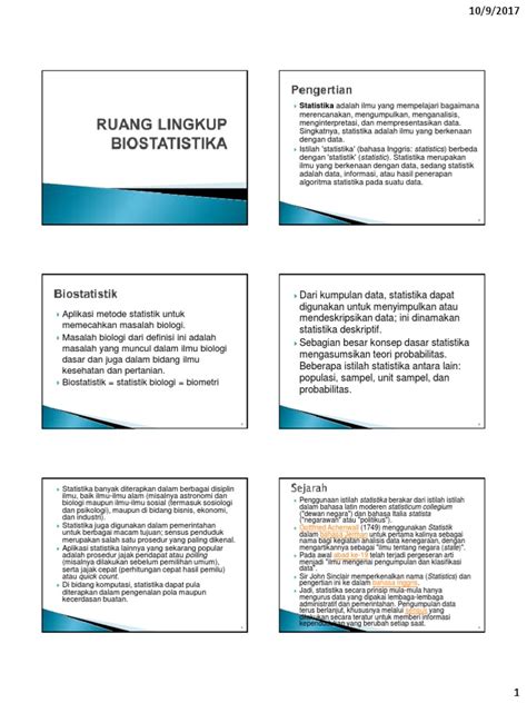 Ruang Lingkup Biostatistika Pdf Pdf