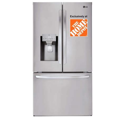 Lg Cu Ft Door French Door Refrigerator With Ice And Water