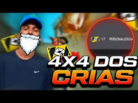 FREE FIRE AO VIVO 4X4 DOS CRIAS X1 BATE SOCO PREMIADA 15K YouTube