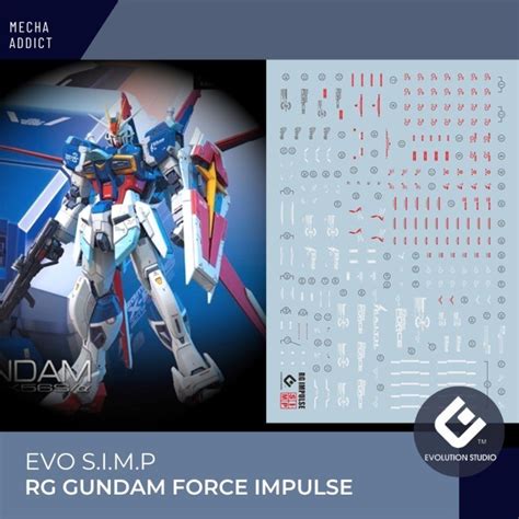 Jual Water Slide Decal RG Gundam Force Impulse By EVO SIMP Shopee