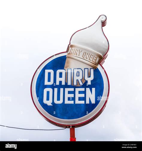 Williams, AZ - Sept. 29, 2021: This ice cream cone vintage Dairy Queen ...