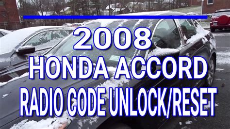 How To Enter Honda Civic Radio Code