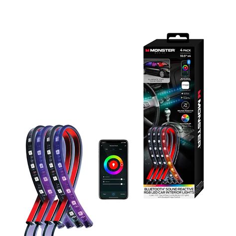 Monster Smart RGB LED Car Lights (4-Pack) – Just-N-Time Curaçao