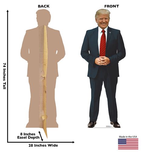 Life Size Cardboard Cutout Of President Donald Trump 3046