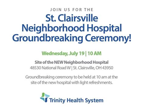 Trinity Health Systems Breaking Ground on St. Clairsville Neighborhood ...