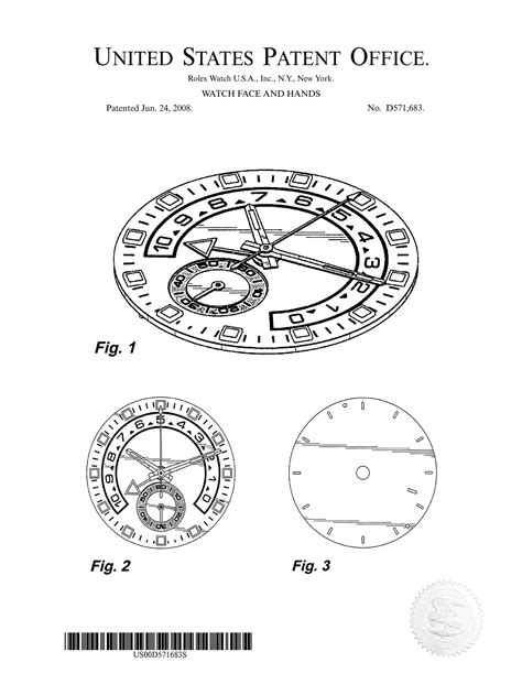 Fashion Decor Watch Patent Coloring Home