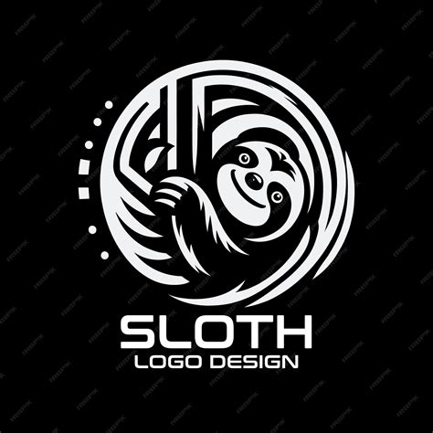 Sloth Vector Logo Design | Premium AI-generated vector
