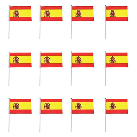 St Ck Spanien Mini Handgehaltene Flaggen Spanien Flagge Spanische