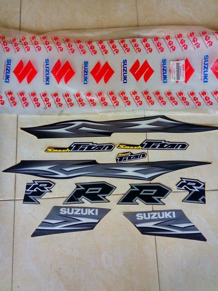 Jual Striping Smash Titan Sticker Body Suzuki Smash Titan Original