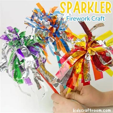 Sparkler Firework Craft For Kids - Kids Craft Room